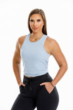 Load image into Gallery viewer, Maria Tie Back Tank-Blue